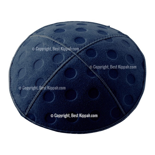 C76 - POLKA DOTS EMBOSSING KIPPAH