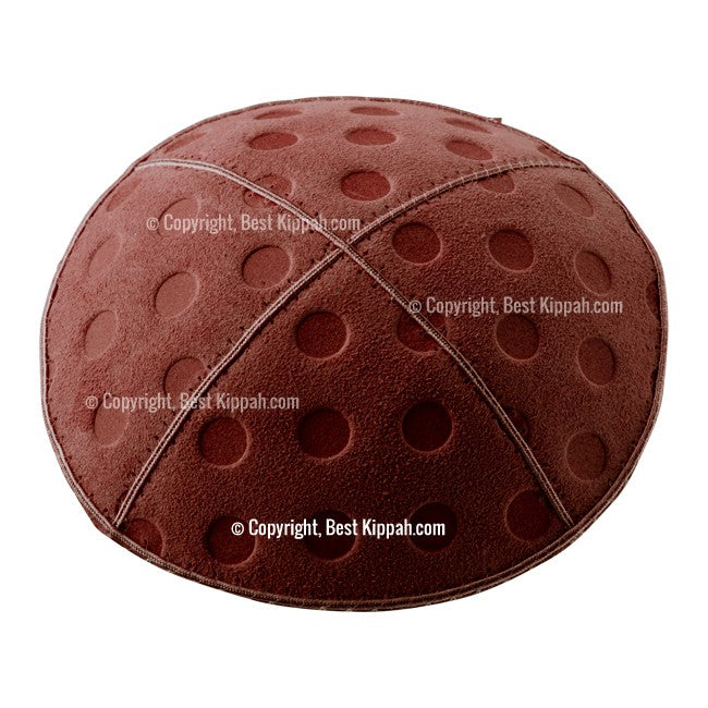 C76 - POLKA DOTS EMBOSSING KIPPAH