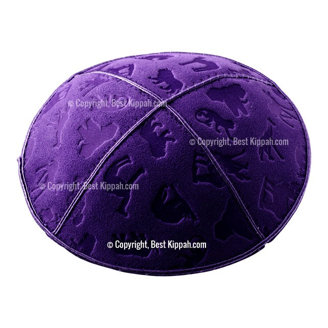 C77 - ANIMALS EMBOSSING KIPPAH