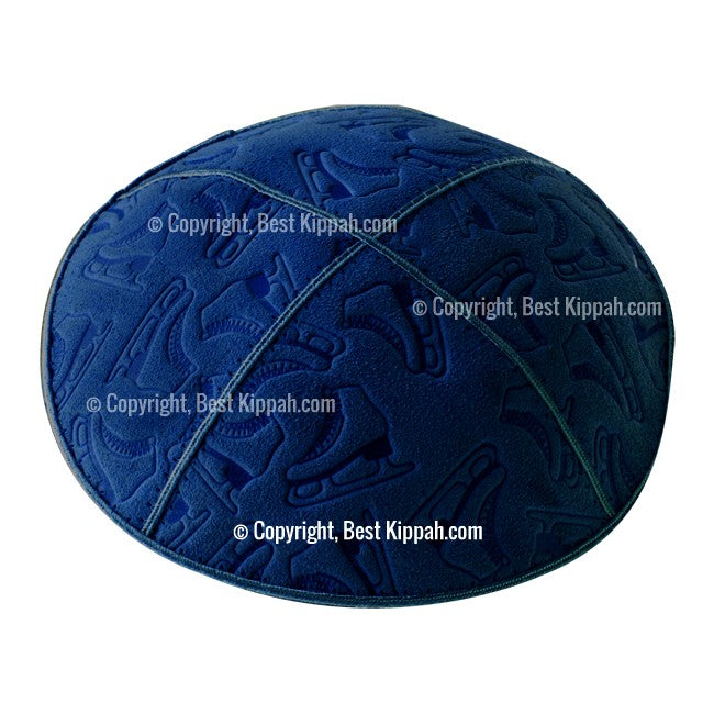 C105 - ICE SKATES EMBOSSING KIPPAH