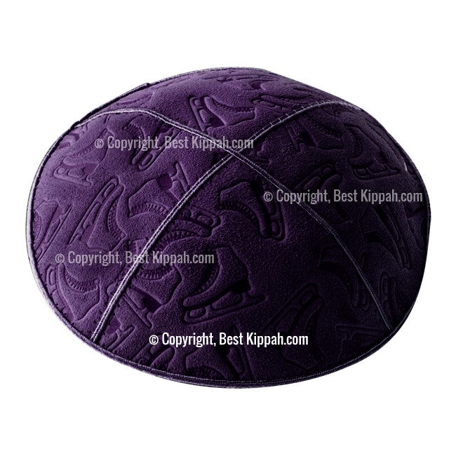 C105 - ICE SKATES EMBOSSING KIPPAH