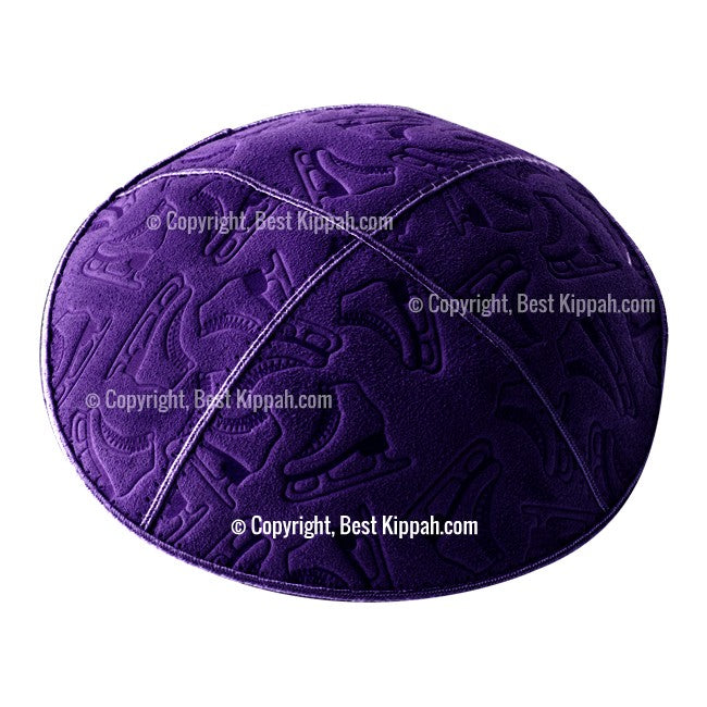C105 - ICE SKATES EMBOSSING KIPPAH