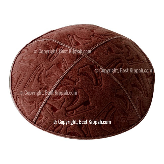 C105 - ICE SKATES EMBOSSING KIPPAH