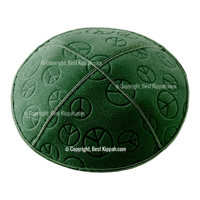 C81 - PEACE SIGN EMBOSSING KIPPAH