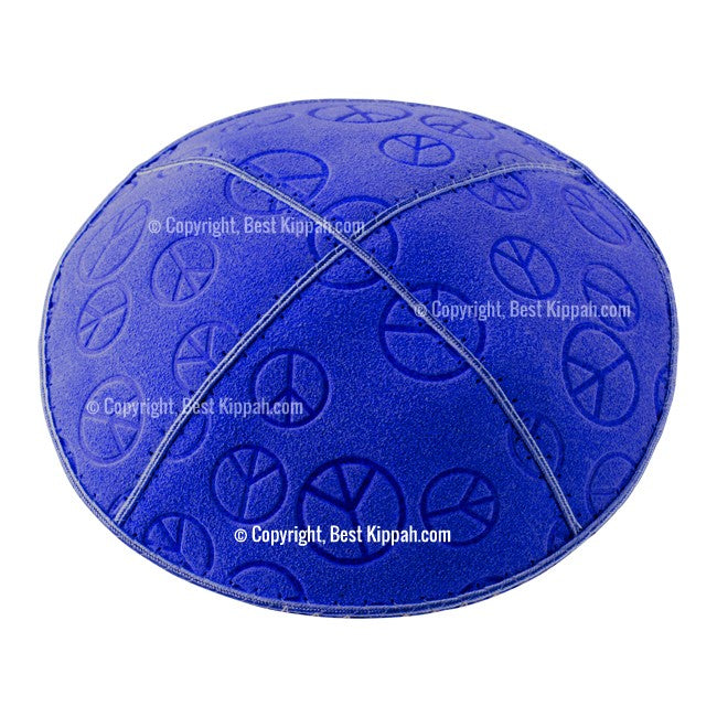 C81 - PEACE SIGN EMBOSSING KIPPAH