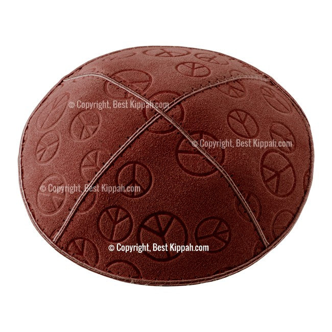 C81 - PEACE SIGN EMBOSSING KIPPAH