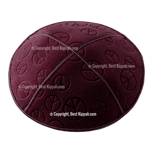 C81 - PEACE SIGN EMBOSSING KIPPAH