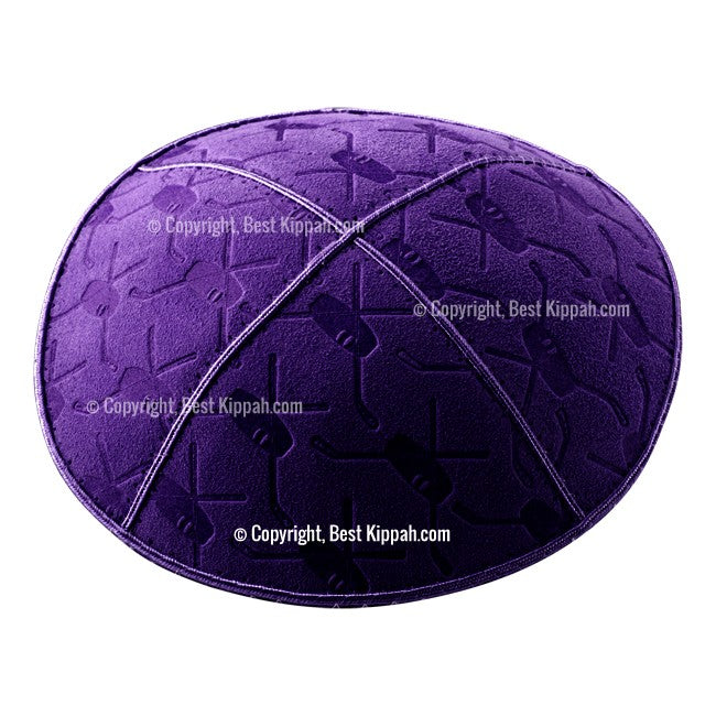 C90 - HOCKEY, PUCK, STICK EMBOSSING KIPPAH