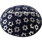 D67 - METALLIC STAR OF DAVID EMBOSSING (Kippah)