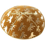 D34 - HORSES EMBOSSING (kippah)