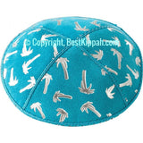 D100 - PALM TREES EMBOSSING (kippah)