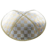 MET CHECKERBOARD LEATHER KIPPAH