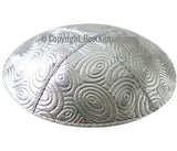 SILVER LAME SWIRL Kippah