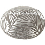 D63 - METALLIC ZEBRA EMBOSSING KIPPAH (Kippah)