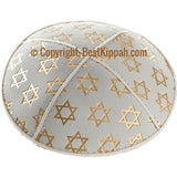 D67 - METALLIC STAR OF DAVID EMBOSSING (Kippah)