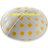 D76 - METALLIC POLKA DOTS EMBOSSING (Kippah)