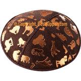 D77 - METALLIC ANIMALS EMBOSSING (Kippah)