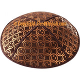 D88 - METALLIC SMILEY EMBOSSING KIPPAH (Kippah)