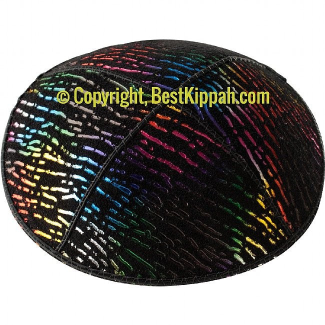 D89 - METALLIC DOTTED LINES EMBOSSING (Kippah)