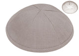 LIN08 - LIGHT GREY LINEN KIPPAH
