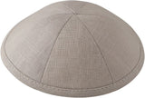 LIN08 - LIGHT GREY LINEN KIPPAH