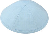 LIN29 - LIGHT BLUE LINEN KIPPAH