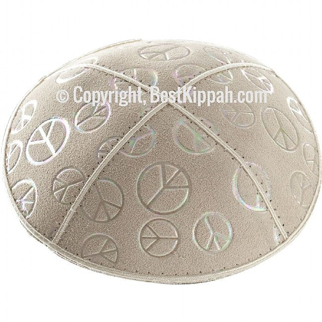 D81 - PEACE SIGN EMBOSSING (kippah)