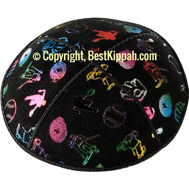 D94 - METALLIC SPORTS EMBOSSING (Kippah)