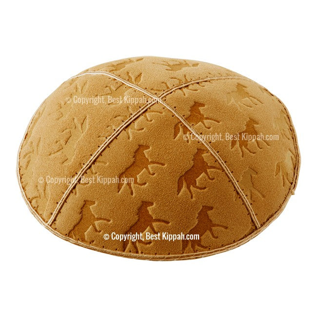 C34 - HORSES EMBOSSING KIPPAH