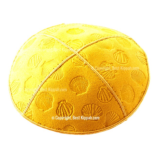 C39 - SEA SHELLS EMBOSSING KIPPAH