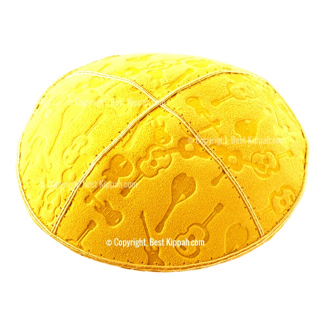 C41 - GUITAR EMBOSSING KIPPAH
