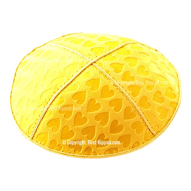 C42 - HEARTS EMBOSSING KIPPAH