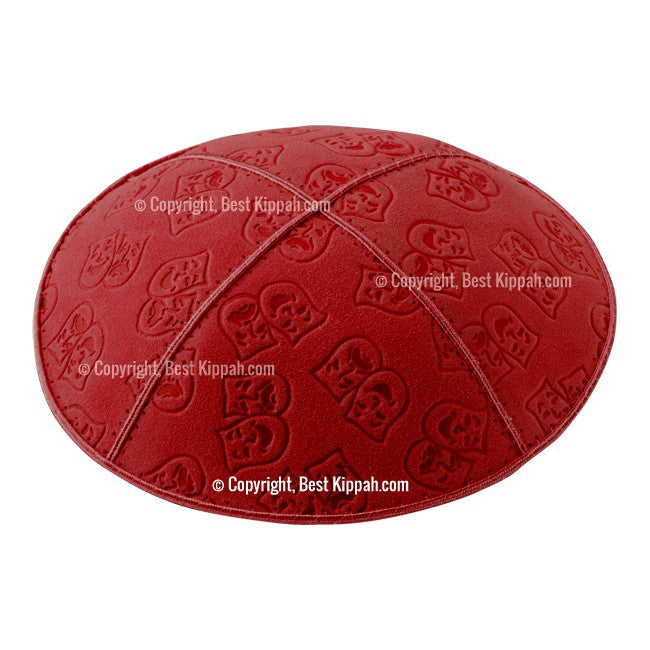 C45 - THEATRE MASKS EMBOSSING KIPPAH
