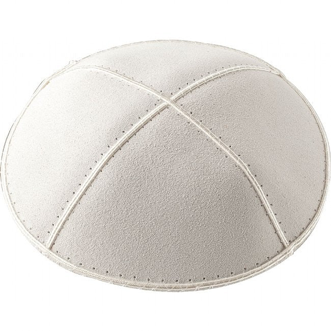 A24 - WHITE SUEDE KIPPAH