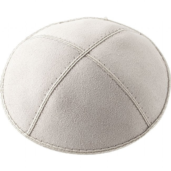 A25 - LIGHT GREY SUEDE KIPPAH