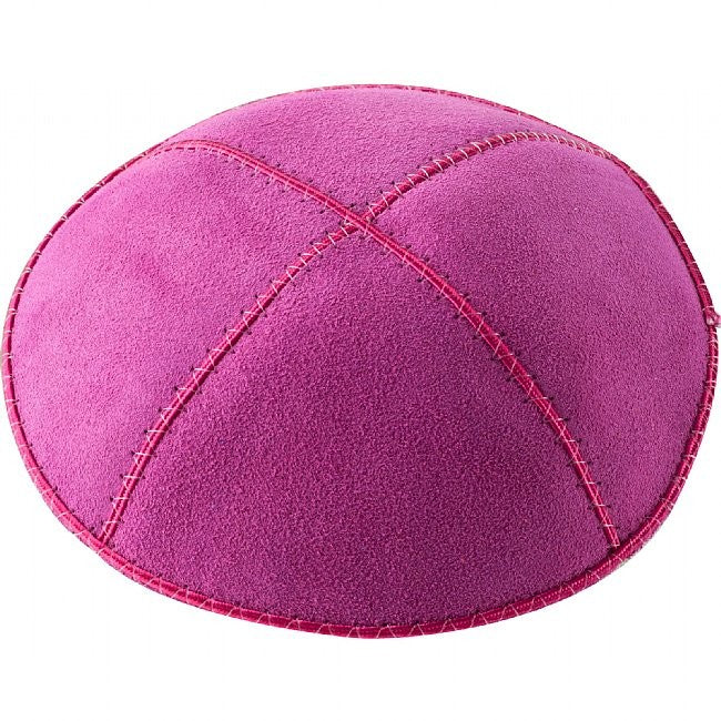 A41 FUSCHIA SUEDE KIPPAH