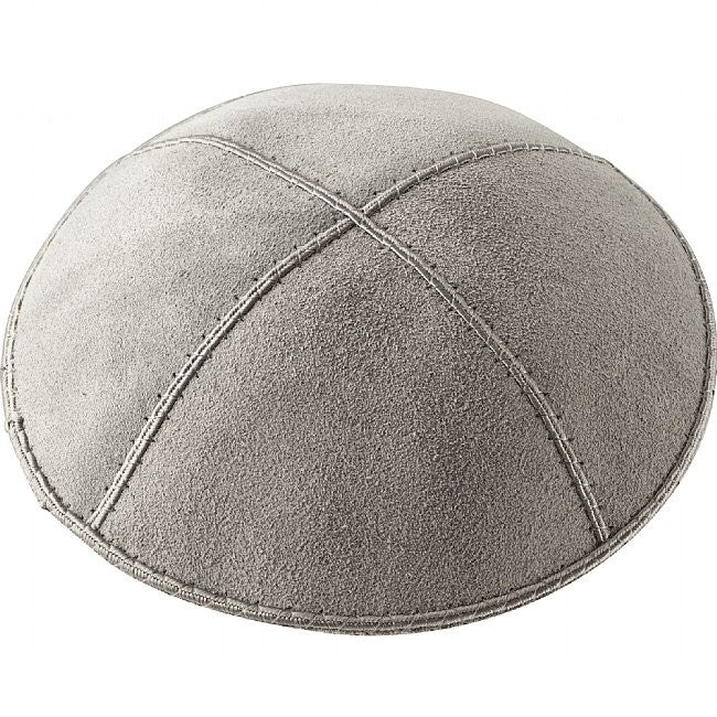 A26 - MEDIUM GREY SUEDE KIPPAH