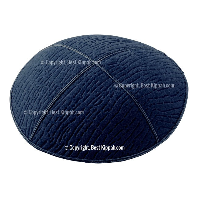 C89 - DOTTED LINES EMBOSSING KIPPAH