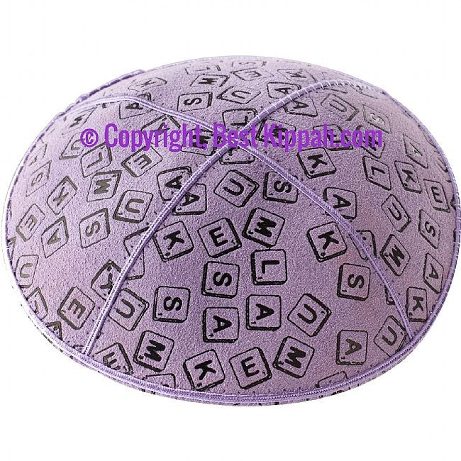 D44 - METALLIC SCRABBLE EMBOSSING (Kippah)