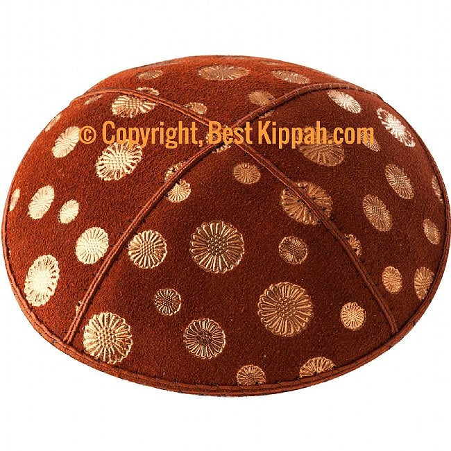 D86 - METALLIC SUNFLOWER EMBOSSING (Kippah)