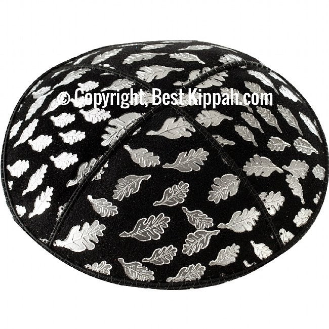 D99 - METALLIC FALL LEAVES EMBOSSING (Kippah)