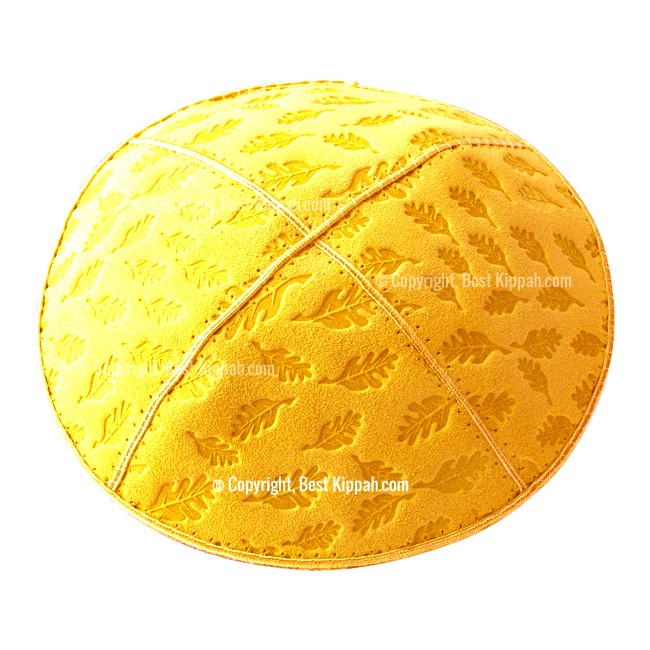C99 - FALL LEAVES EMBOSSING KIPPAH