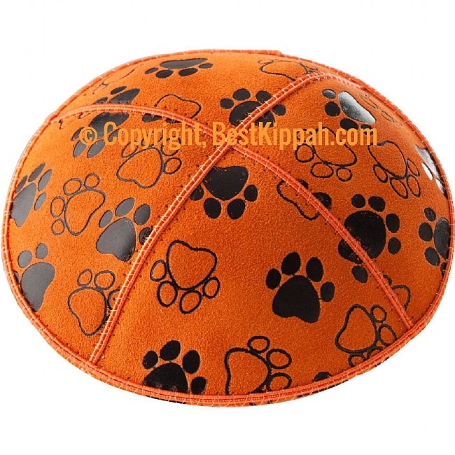 D33 - PAW PRINT EMBOSSING (kippah)