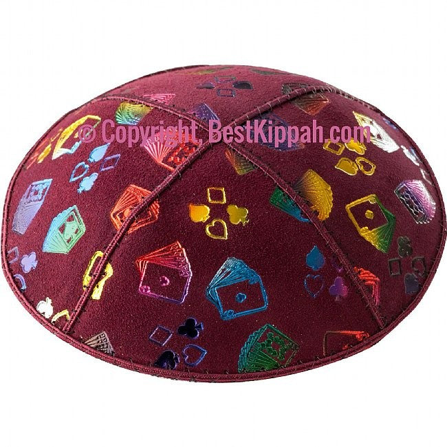 D36 - PLAYING CARDS EMBOSSING (kippah)
