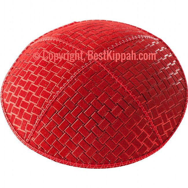 D61 - BASKET WEAVE EMBOSSING (kippah)