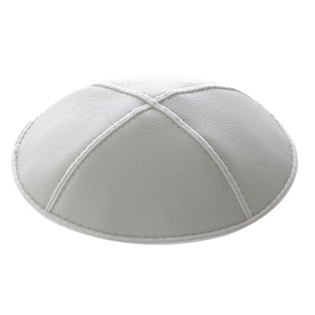 IVORY LEATHER KIPPAH