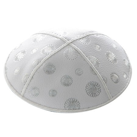 MET SUNFLOWER LEATHER KIPPAH