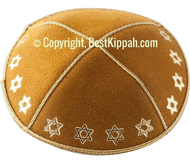 METALLIC STAR OF DAVID BORDER (Kippah)