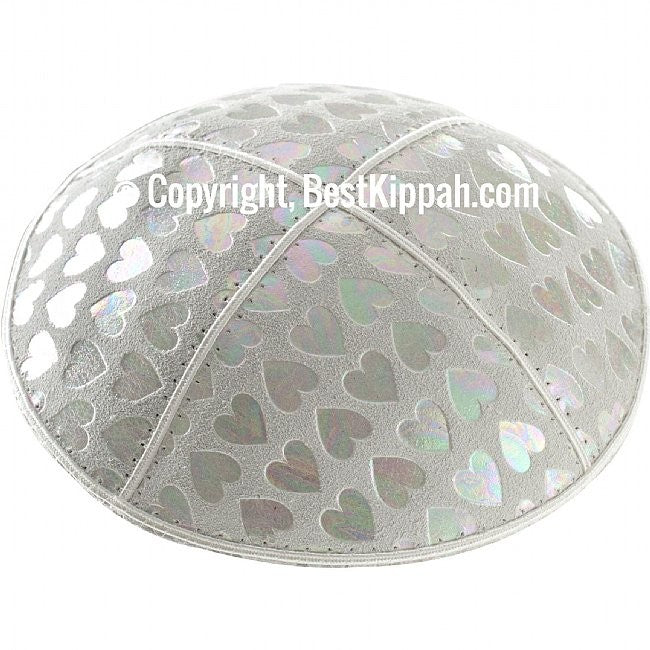 D42 - METALLIC HEARTS EMBOSSING (Kippah)