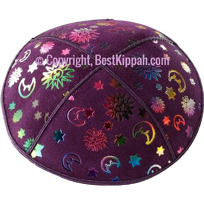 D43 - METALLIC AQUARIUS EMBOSSING (Kippah)